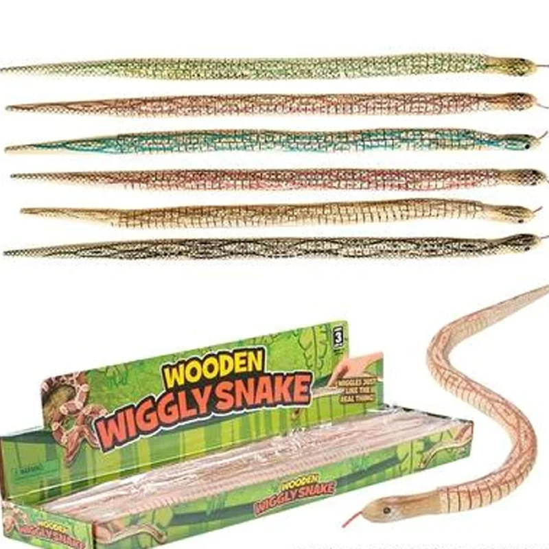 20 Inch Wooden Wiggle Fake Snake Wholesale