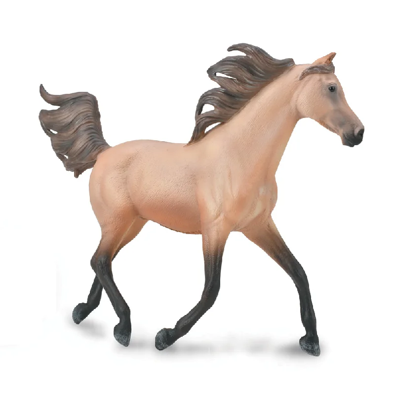 CollectA Half Arabian Stallion Dunskin Toy, Hand-painted