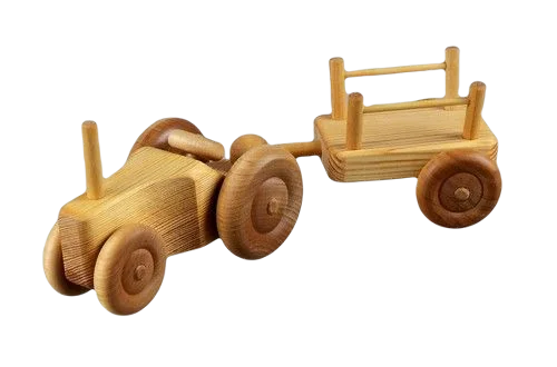 Small tractor with trailer