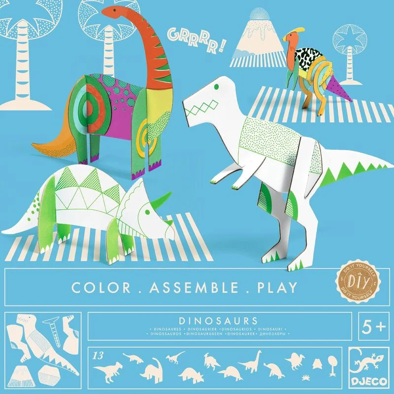 Colour - Assemble - Play Dinosaurs