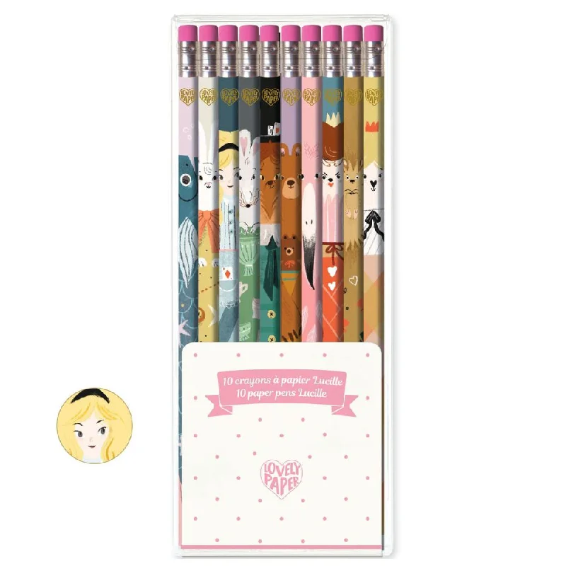 Djeco Lovely Paper - 10 Lucille Pencils