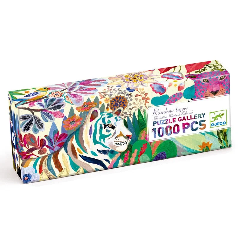 DJECO - GALLERY PUZZLE: RAINBOW TIGERS 1000PC