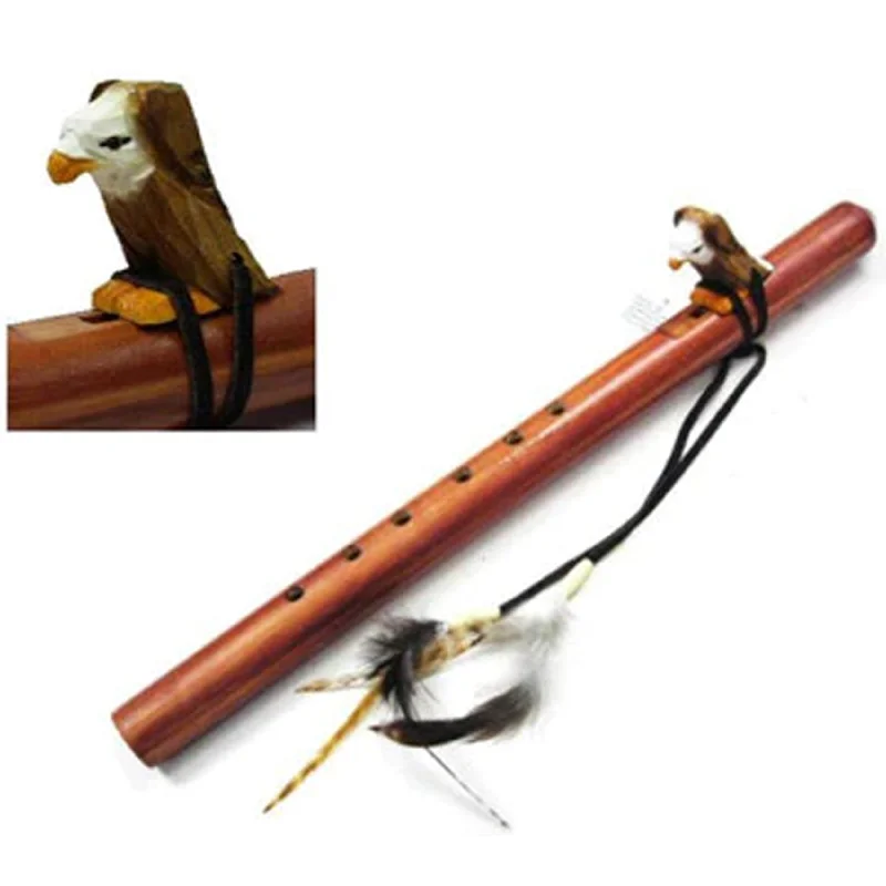 Eagle Jumbo Wooden Flute - Authentic Musical Instrument