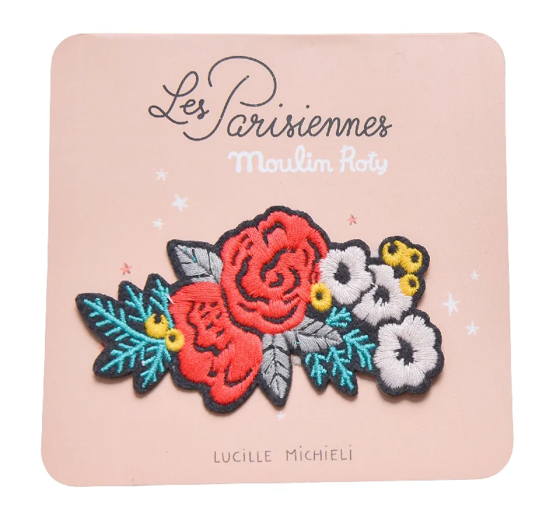 Embroidered Iron-on Patch – Flowers