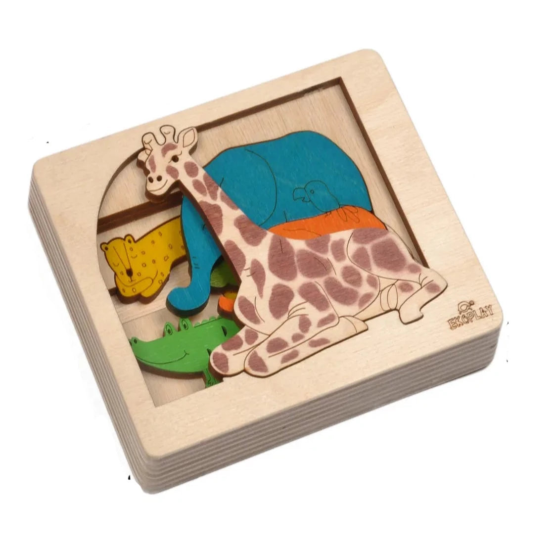 Jungle Animals 3-Dimensional Layer Puzzle