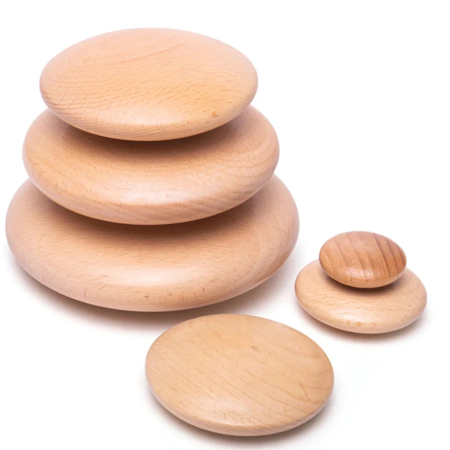 Wooden Stacking Pebbles