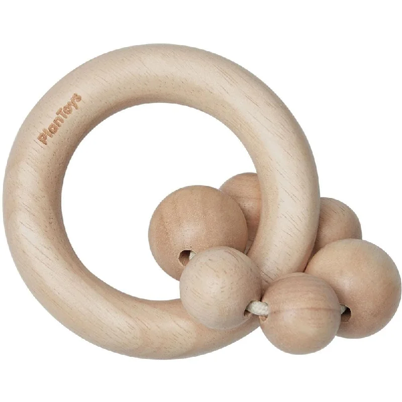 PlanToys Beads Rattle - Natural