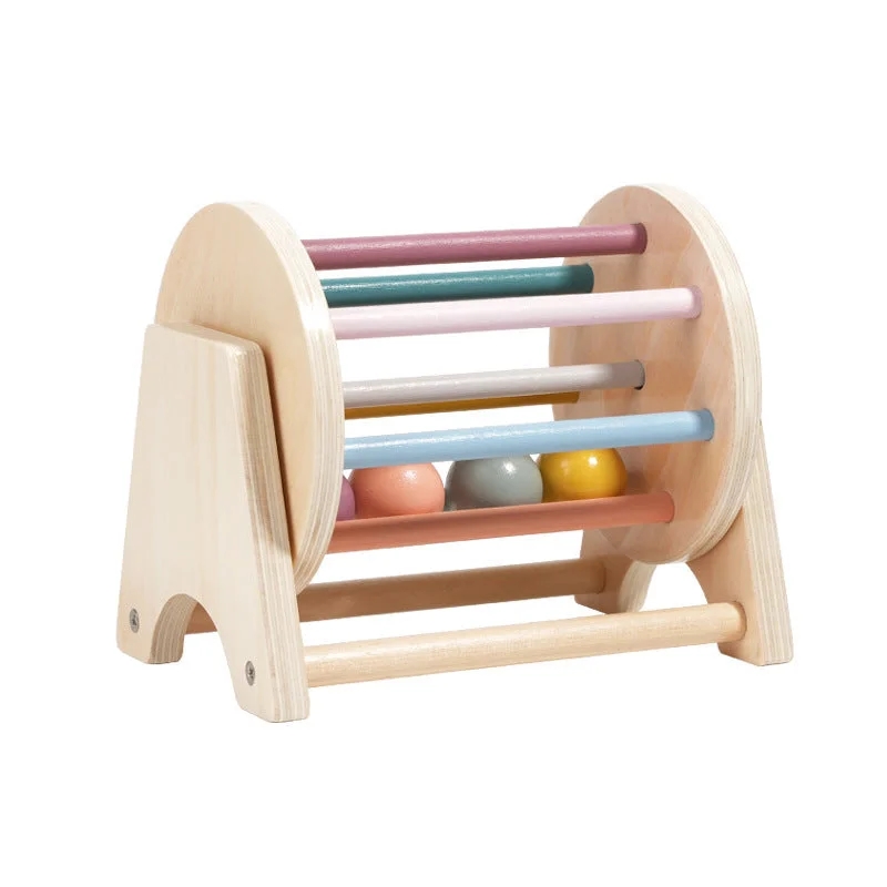 Rolling Drum Wooden Toy