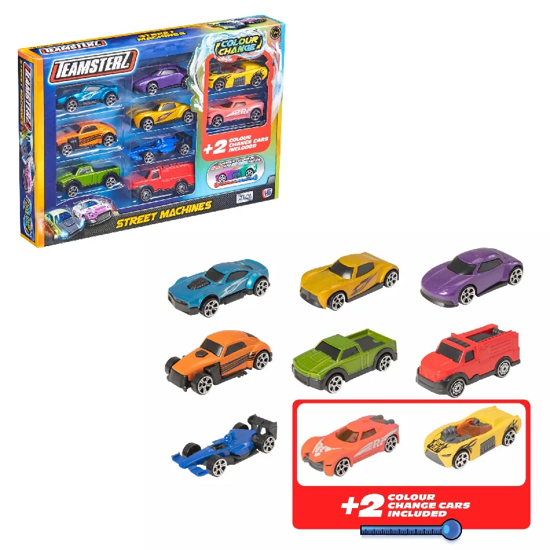 Teamsterz Racing Cars - With 2 Colour Changing Cars