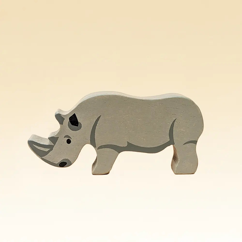 Wooden Safari Animals - Rhinoceros