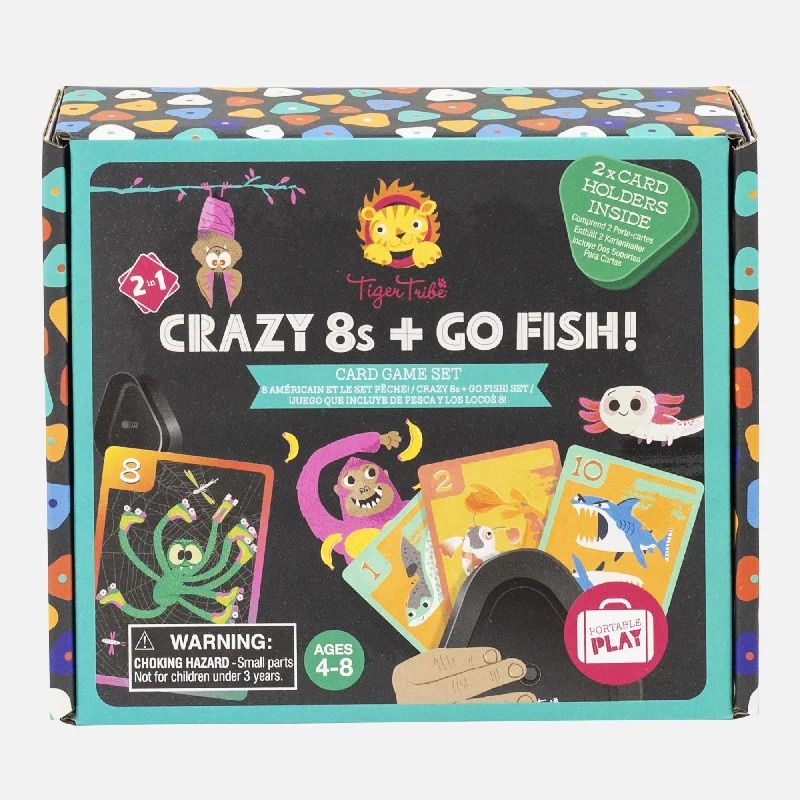 TIGER TRIBE - CRAZY 8'S & GO FISH CARD GAME SET