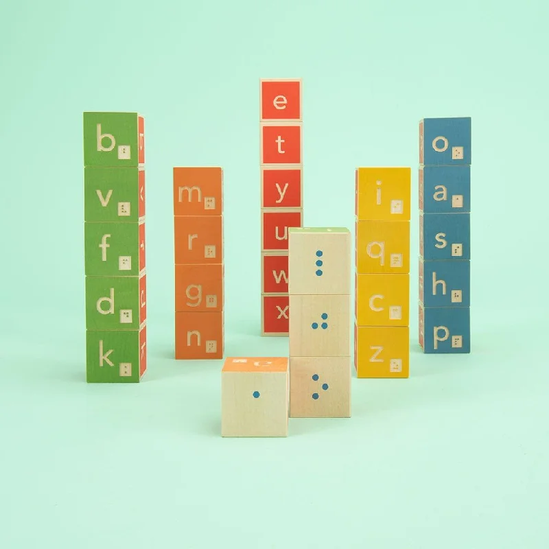 Braille ABC Wooden Blocks