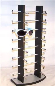 Buy BLACK WOODEN 16 PAIR SUNGLASS DISPLAY COUNTER RACK  Bulk Price