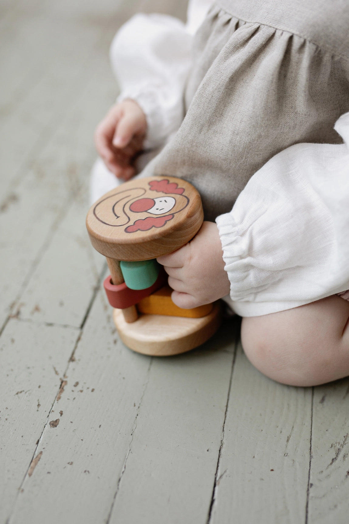 Wooden Colorful Rattle Toy