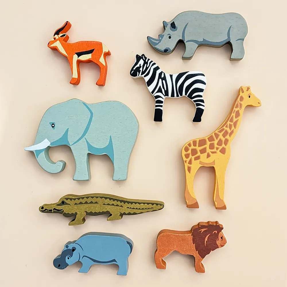 Wooden Safari Animals Bundle