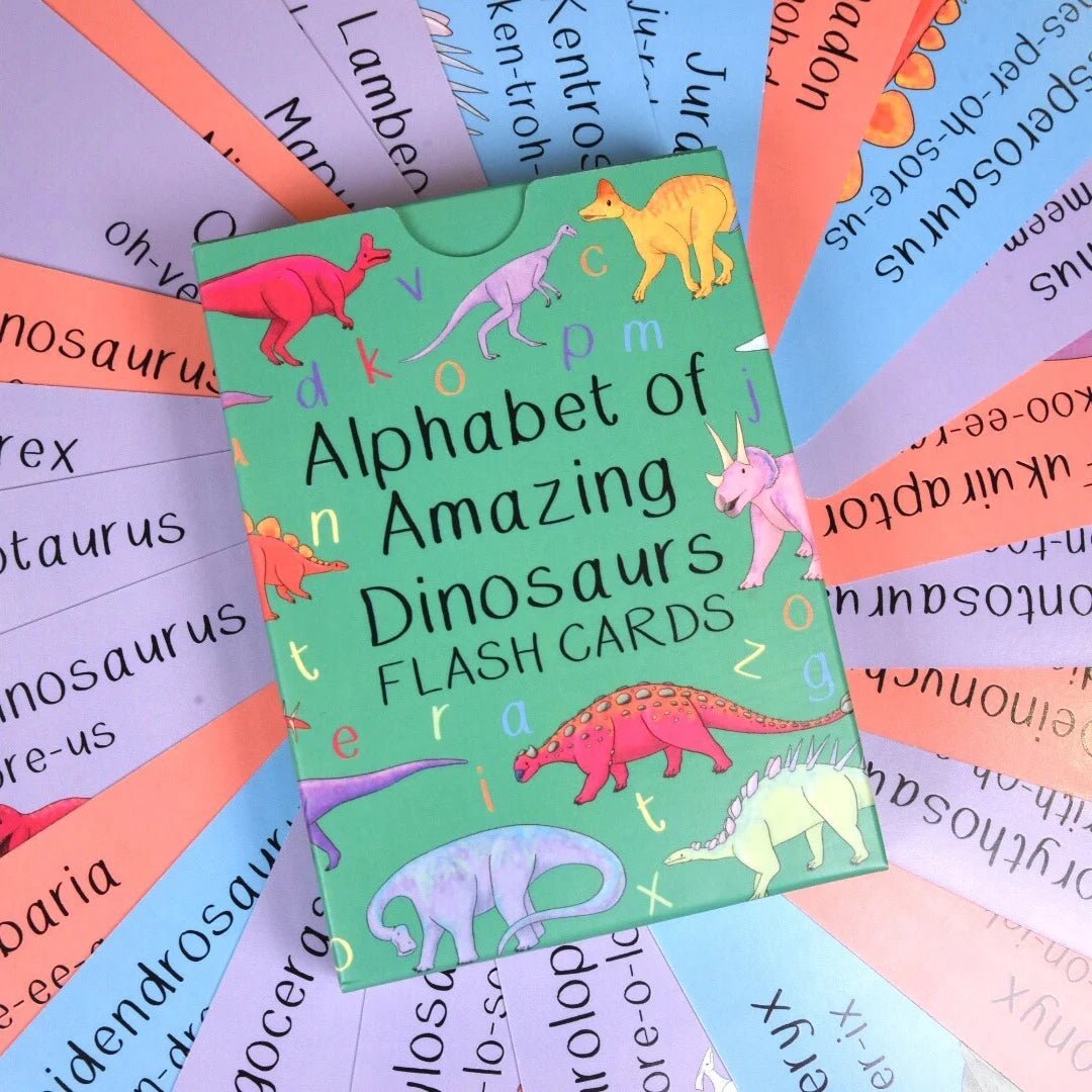 Button and Squirt: Alphabet of Amazing Dinosaurs Flash Cards