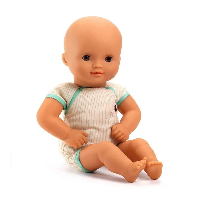 DJECO - POMEA: DRESSABLE SOFT BODY DOLL IN GREEN