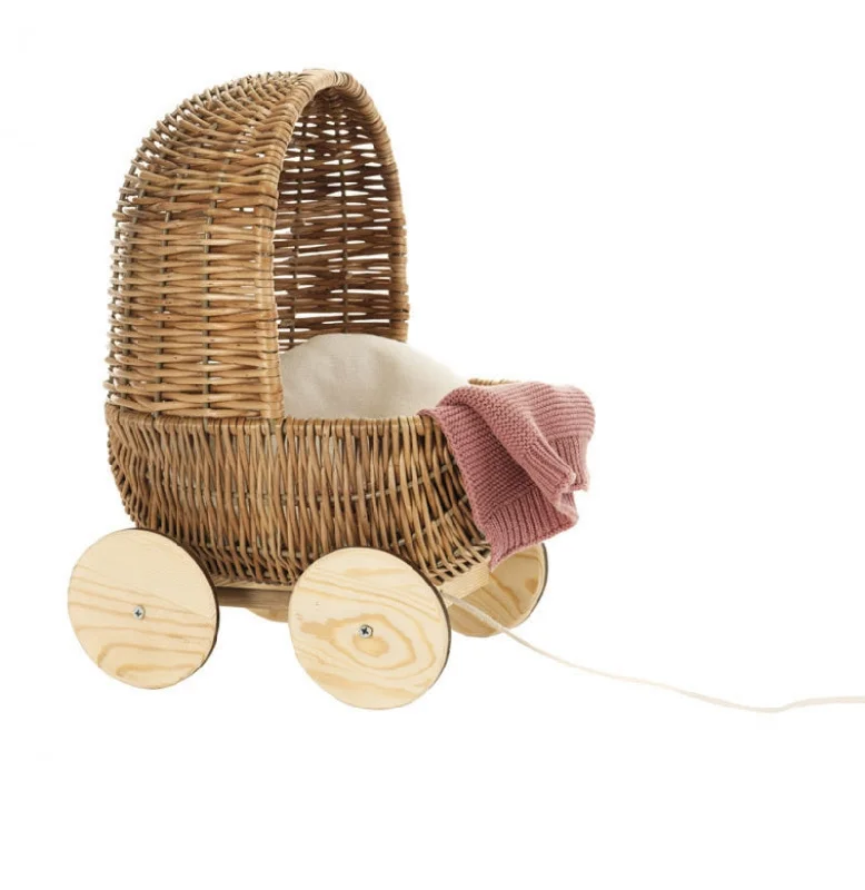 EGMONT - WICKER PULL ALONG PRAM