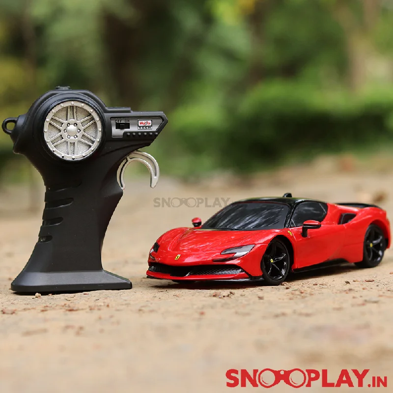 Ferrari SF90 Stradale Remote Control Car with Pistol Grip Controller (1:24 Scale)