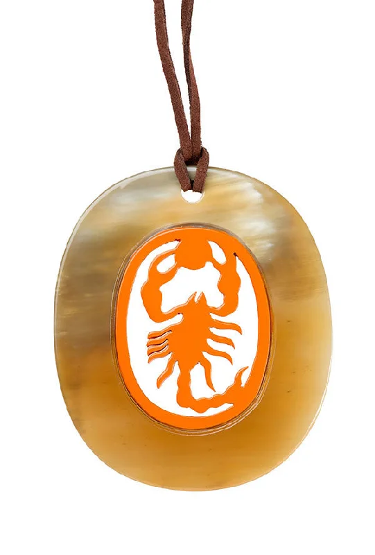 Horn Scorpion Pendant