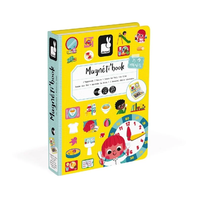 Janod: Learn To Tell The Time Magnetic Book