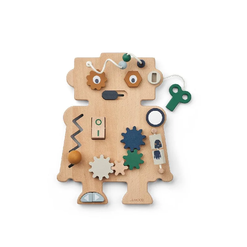 Liewood Carola Robot Play Board - Indigo Blue Multi Mix