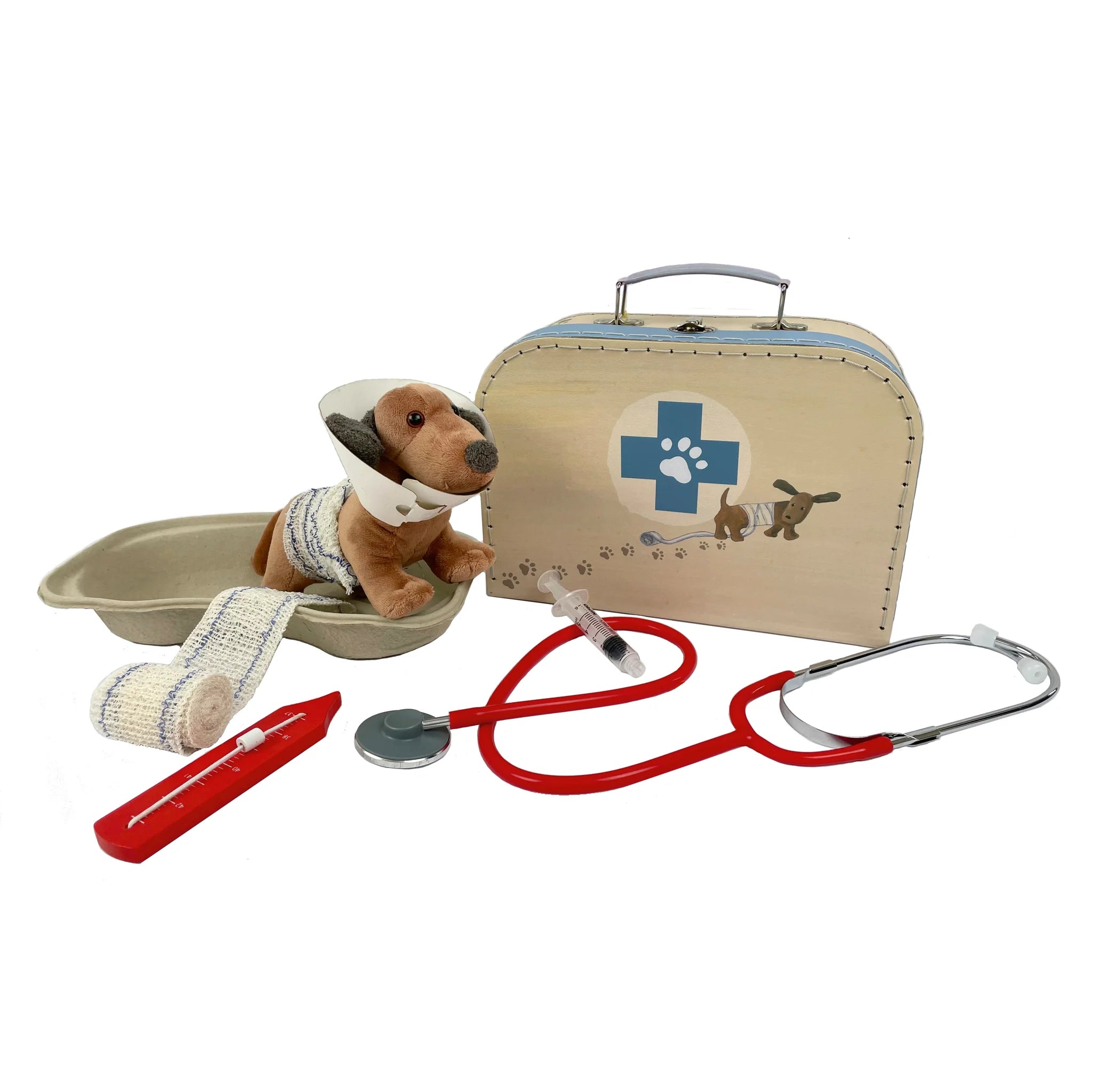 Veterinary Case (with real stethoscope)