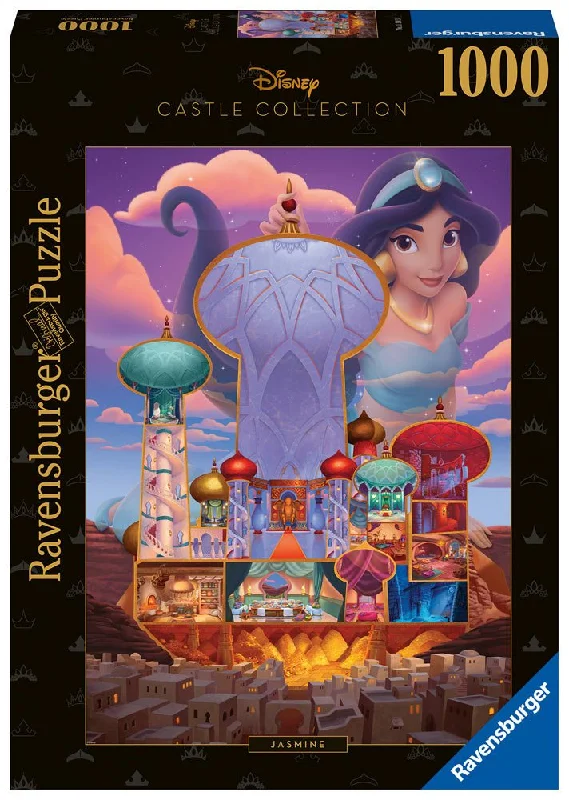 Puzzle decor for home interior accents​ Disney Castle: Jasmine 1000 pc Puzzle