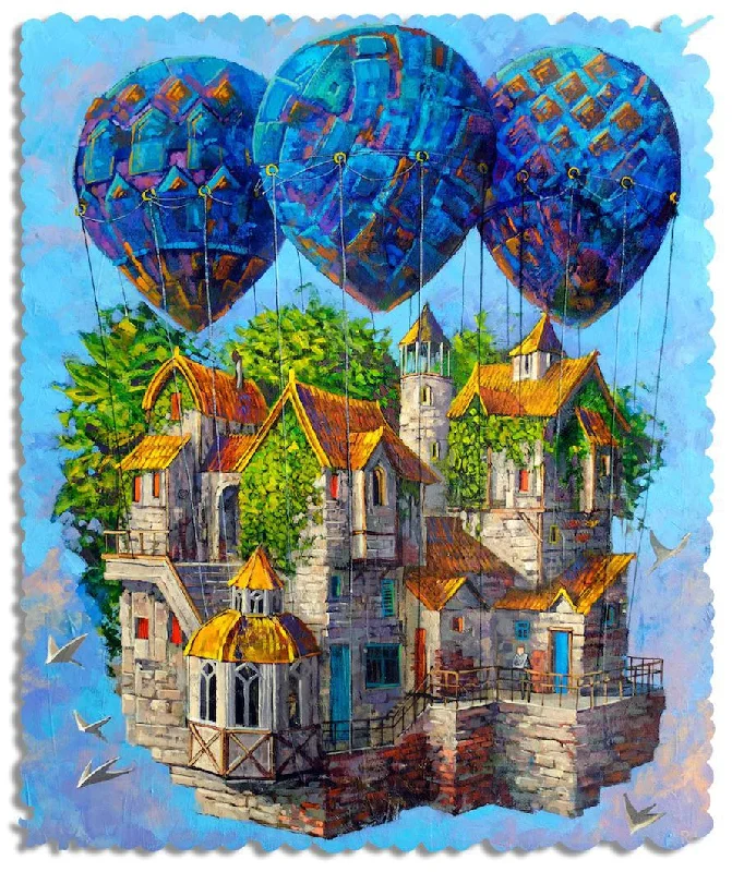 Floating Town Wood Jigsaw Puzzle