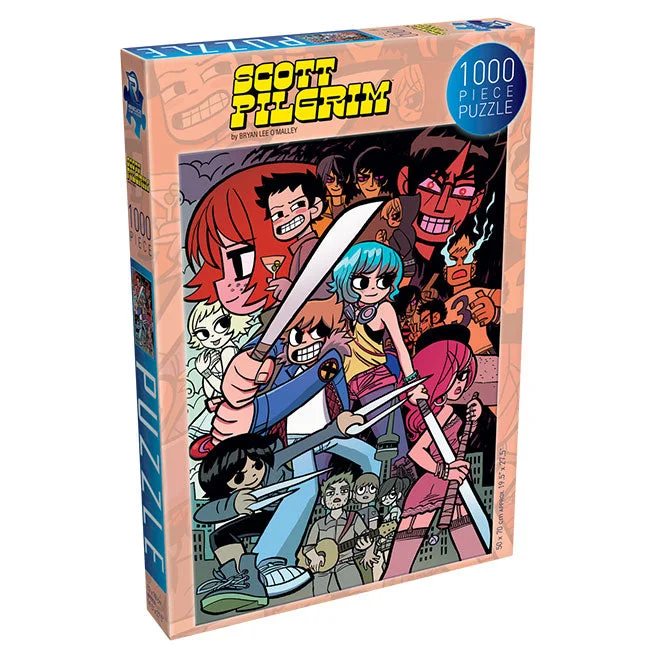 Jigsaw Puzzle - Scott Pilgrim - 4 - Colorful Collage - 1000 Pieces