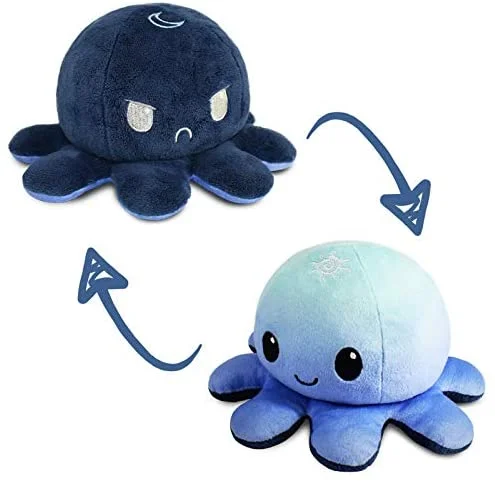 Reversible Octopus Plushie: Day/Night