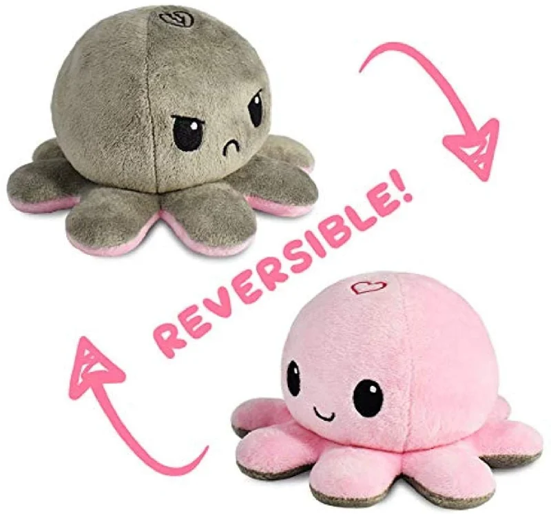 Reversible Octopus Plushie: Heart/Broken Heart